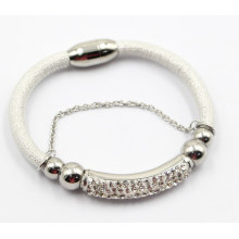 Alta qualidade pulseira de couro da jóia da forma com encantos do aço inoxidável